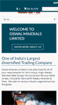 Mobile Screenshot of oswalminerals.com